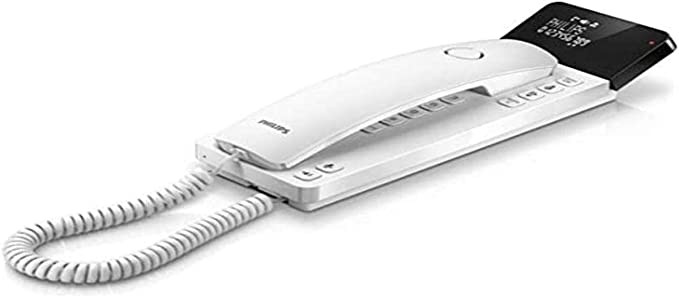 Philips Philips M110W/23 - Phone Design Scala (LCD Investment, 25 Favorites, LED Alert, 2.75" ID Call, Hands Free, Whatever Current Schedule, Use Wall or Desk) White