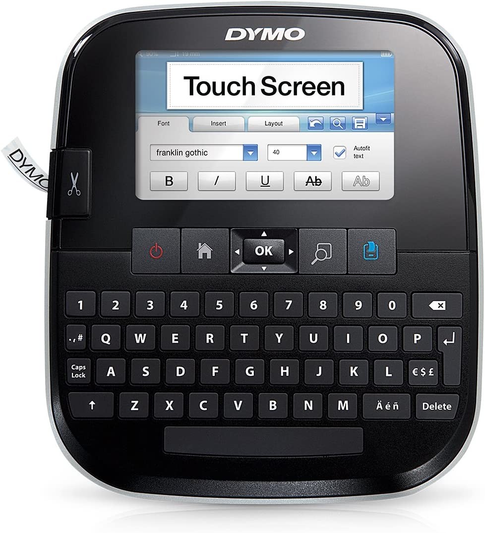 DYMO LabelManager – Label Printer, QWERTY Keyboard (Spanish Version) LM 500TS LM 500TS - Schwarz / Silber